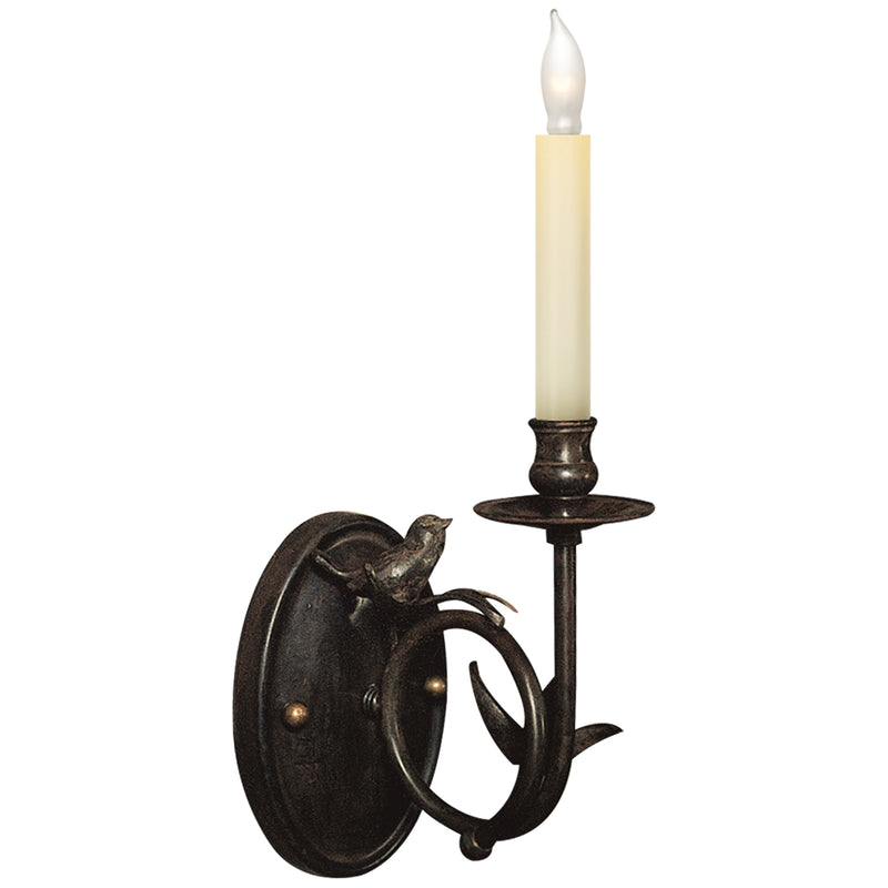 Visual Comfort Signature CHD 1158R One Light Wall Sconce, Hand Painted Rust Finish