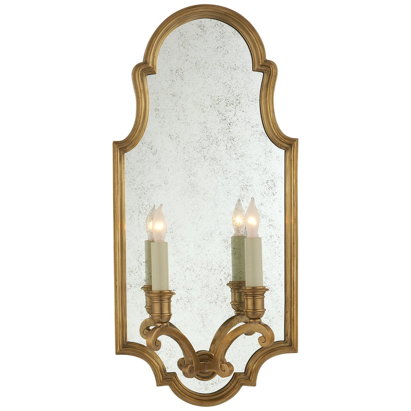 Visual Comfort Signature CHD 1184AB Two Light Wall Sconce, Antique-Burnished Brass