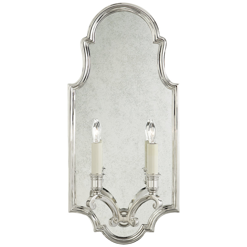 Visual Comfort Signature CHD 1184PN Two Light Wall Sconce, Polished Nickel