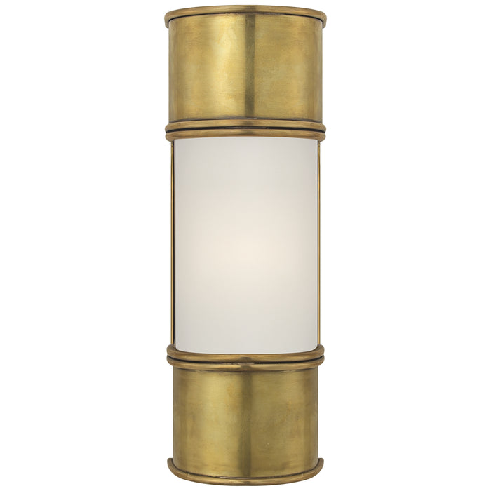 Visual Comfort Signature CHD 1551AB-FG One Light Bath Sconce, Antique-Burnished Brass