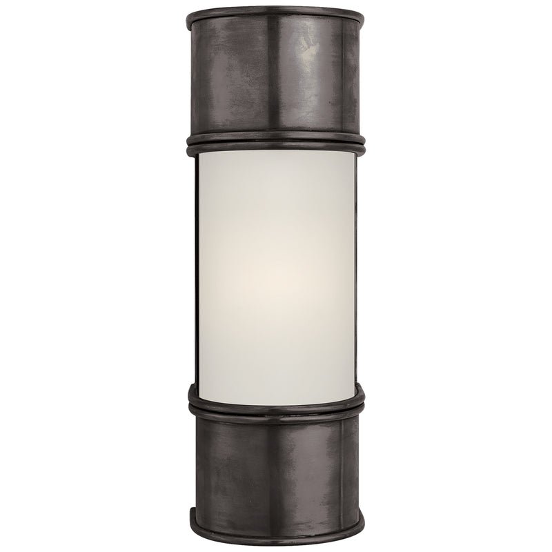 Visual Comfort Signature CHD 1551BZ-FG One Light Bath Sconce, Bronze
