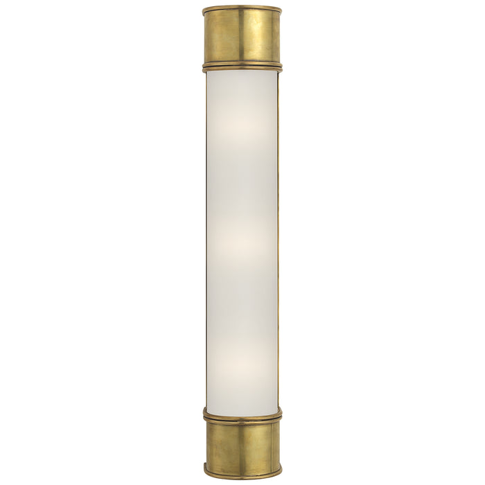 Visual Comfort Signature CHD 1553AB-FG Three Light Bath Sconce, Antique-Burnished Brass