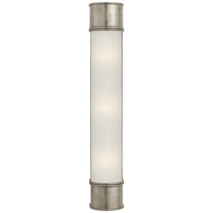 Visual Comfort Signature CHD 1553AN-FG Three Light Bath Sconce, Antique Nickel