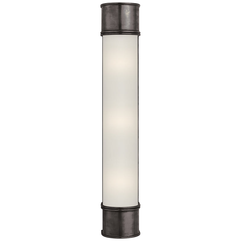 Visual Comfort Signature CHD 1553BZ-FG Three Light Bath Sconce, Bronze