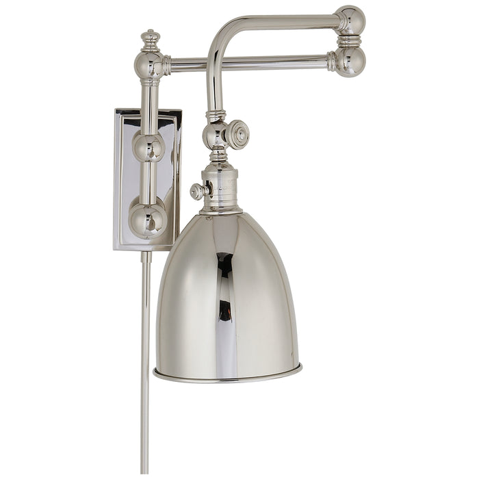 Visual Comfort Signature CHD 2150PN-PN One Light Wall Sconce, Polished Nickel