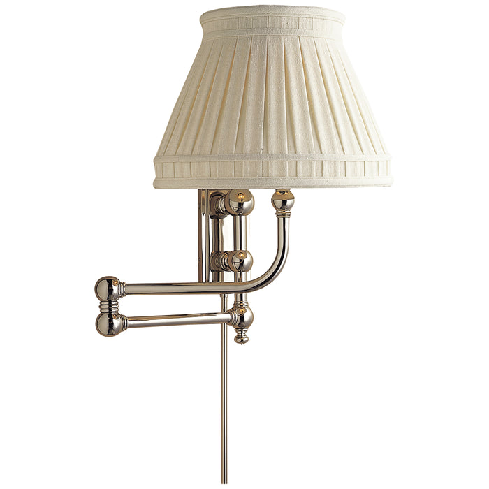 Visual Comfort Signature CHD 2154PN-LCC One Light Swing Arm Wall Lamp, Polished Nickel