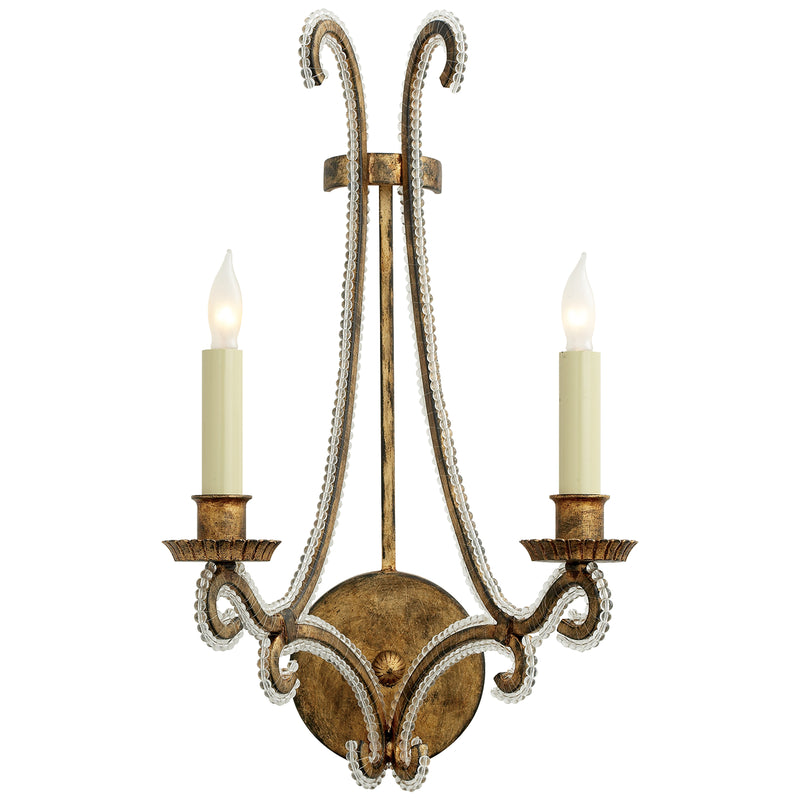 Visual Comfort Signature CHD 2550GI-CG Two Light Wall Sconce, Gilded Iron