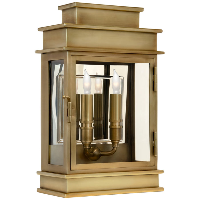 Visual Comfort Signature CHD 2908AB Two Light Wall Sconce, Antique-Burnished Brass