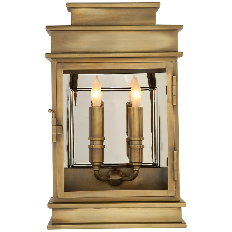 Visual Comfort Signature CHD 2908AB Two Light Wall Sconce, Antique-Burnished Brass