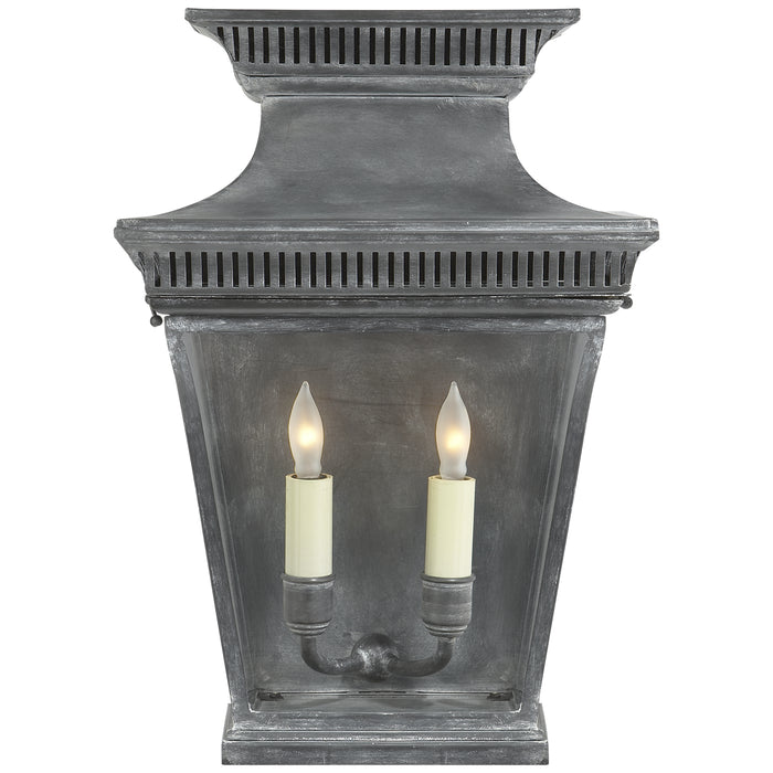 Visual Comfort Signature CHD 2950WZ Two Light Wall Lantern, Weathered Zinc
