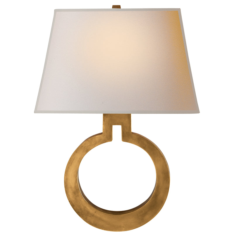 Visual Comfort Signature CHD 2970AB-NP One Light Wall Sconce, Antique-Burnished Brass