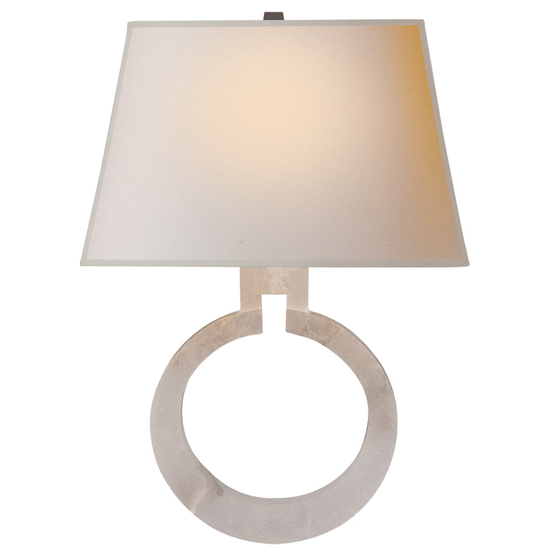 Visual Comfort Signature CHD 2970ALB-NP One Light Wall Sconce, Alabaster