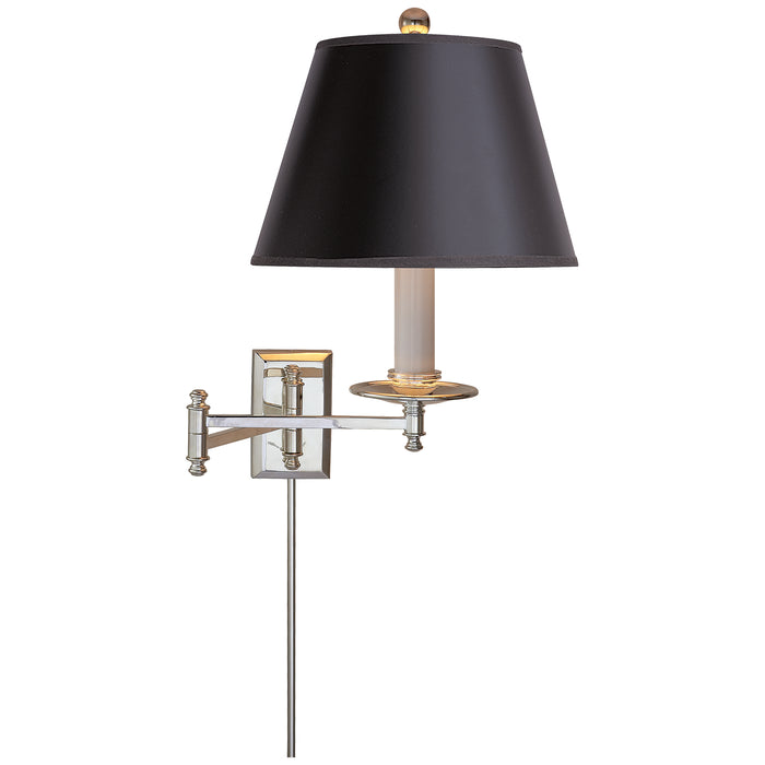 Visual Comfort Signature CHD 5101PN-B One Light Swing Arm Wall Lamp, Polished Nickel