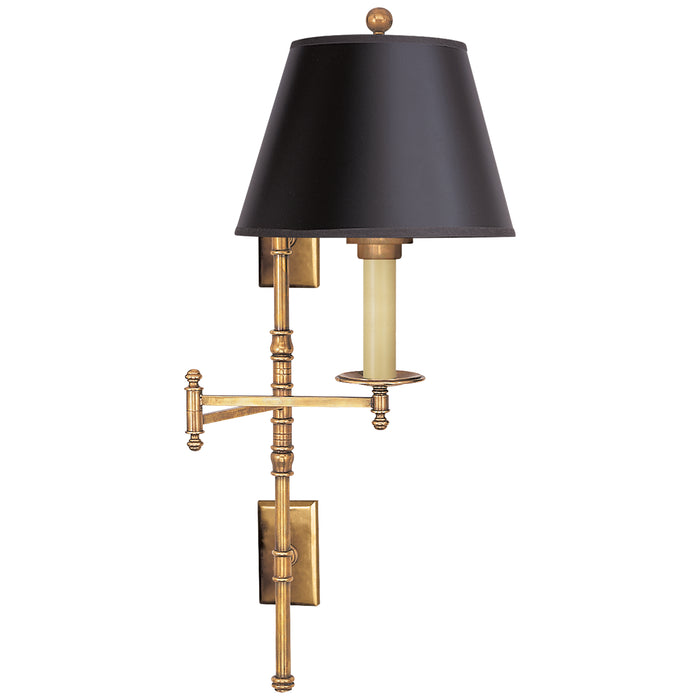 Visual Comfort Signature CHD 5102AB-B One Light Swing Arm Wall Lamp, Antique-Burnished Brass