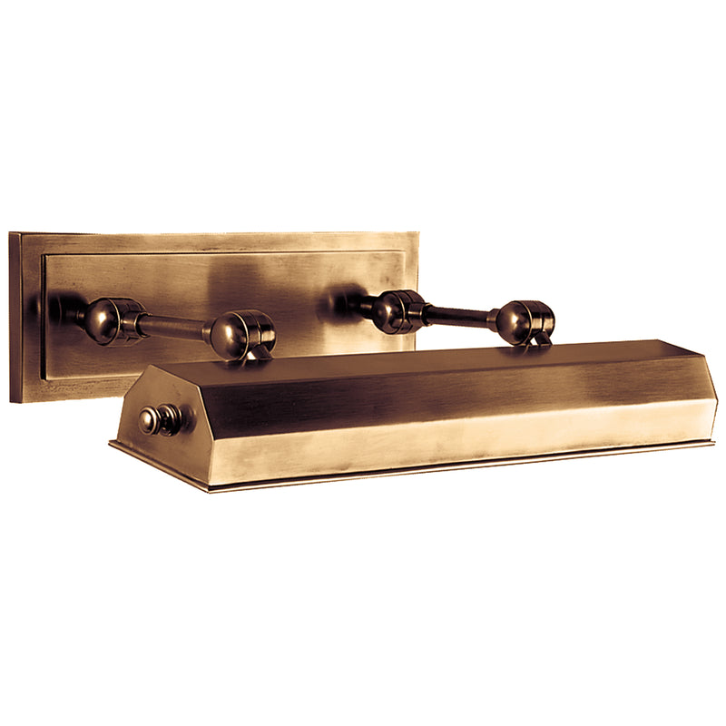 Visual Comfort Signature CHD 5137AB Two Light Picture Light, Antique-Burnished Brass