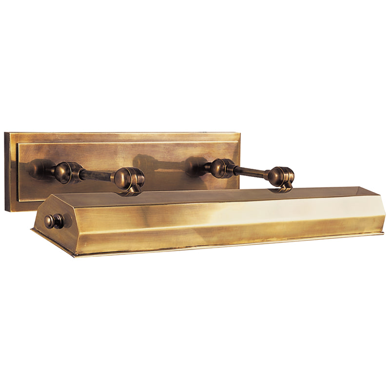 Visual Comfort Signature CHD 5147AB Two Light Picture Light, Antique-Burnished Brass
