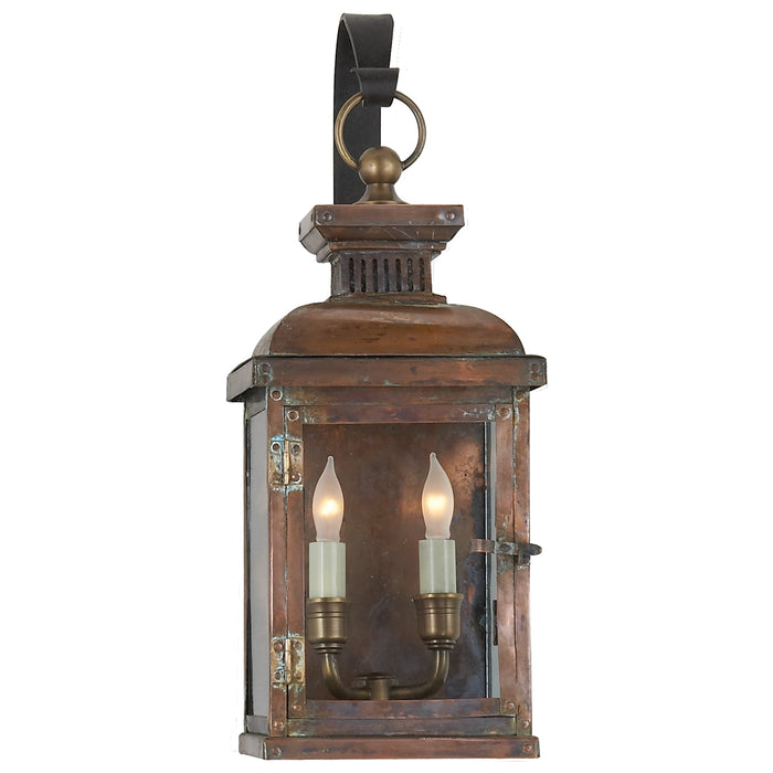 Visual Comfort Signature CHO 2061NC Two Light Wall Lantern, Natural Copper