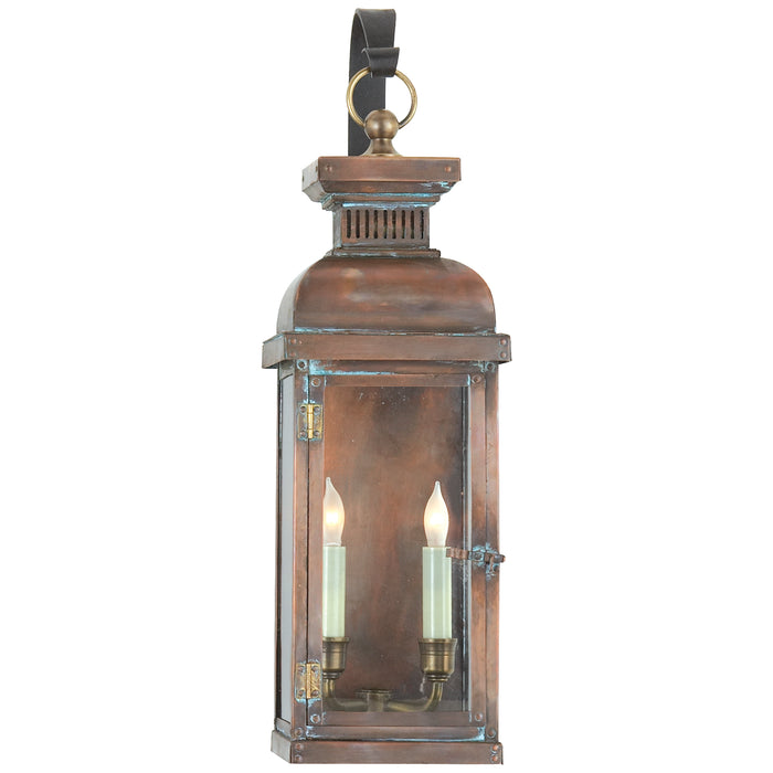 Visual Comfort Signature CHO 2064NC Two Light Wall Lantern, Natural Copper