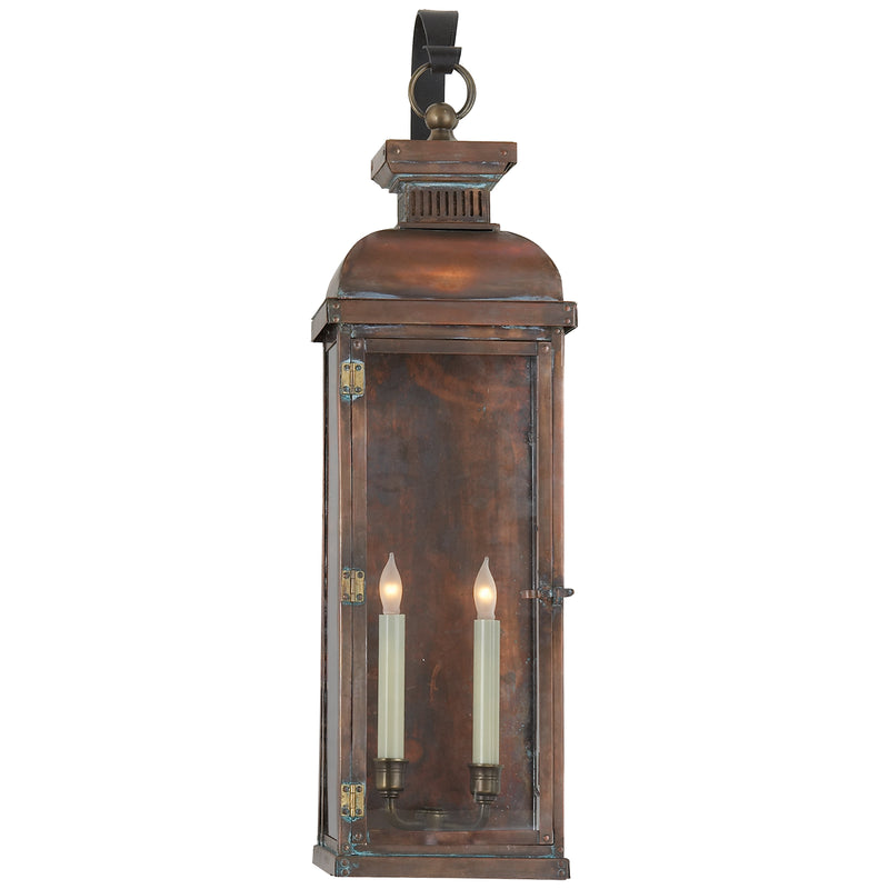 Visual Comfort Signature CHO 2067NC Two Light Wall Lantern, Natural Copper