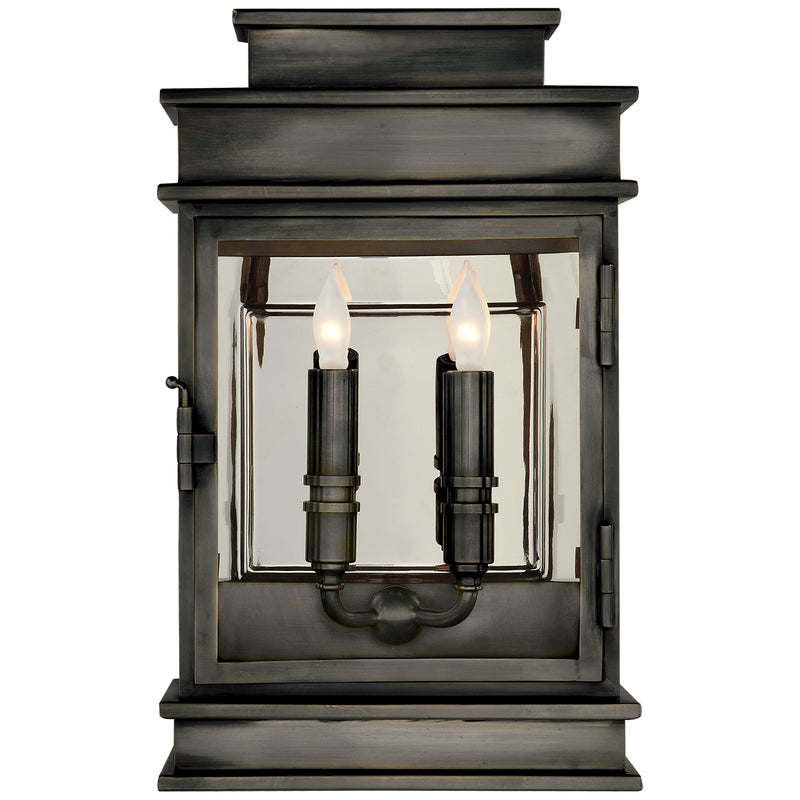 Visual Comfort Signature CHO 2908BZ Two Light Linear Lantern, Bronze