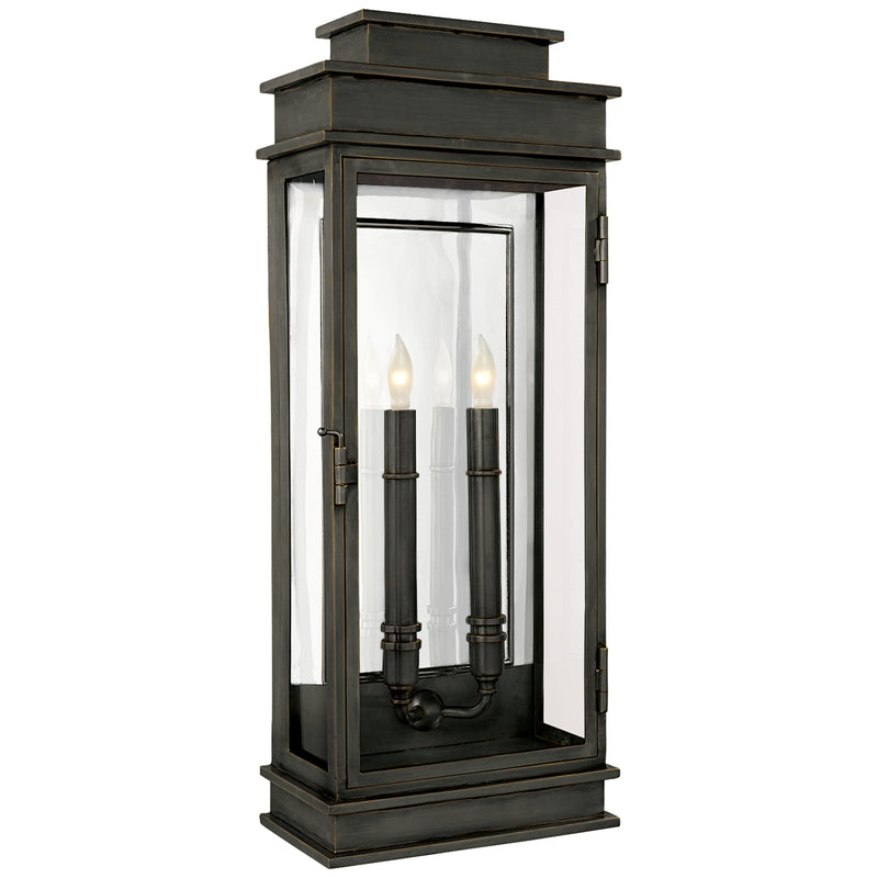 Visual Comfort Signature CHO 2910BZ Two Light Linear Lantern, Bronze