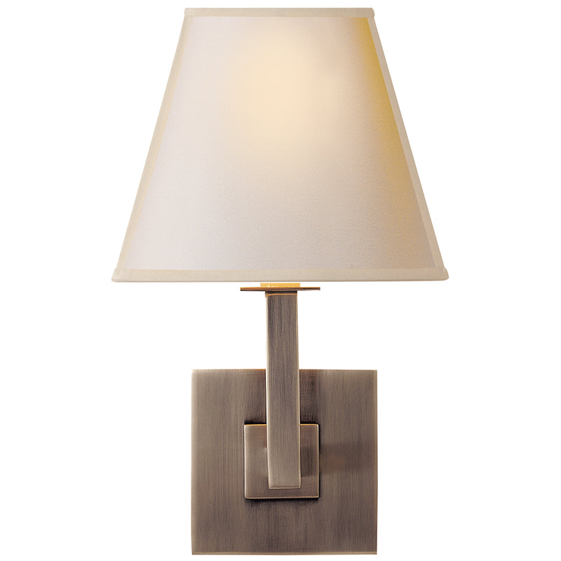 Visual Comfort Signature S 20BS-NPS One Light Wall Sconce, Brushed Steel