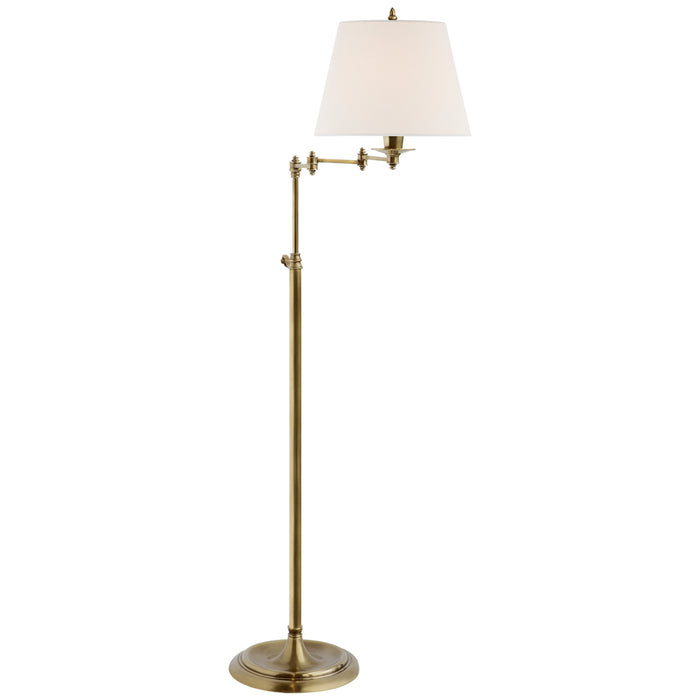 Visual Comfort Signature S 1200HAB-L One Light Floor Lamp, Hand-Rubbed Antique Brass