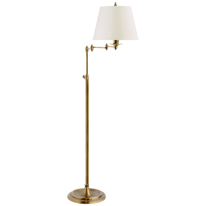 Visual Comfort Signature S 1200HAB-L One Light Floor Lamp, Hand-Rubbed Antique Brass