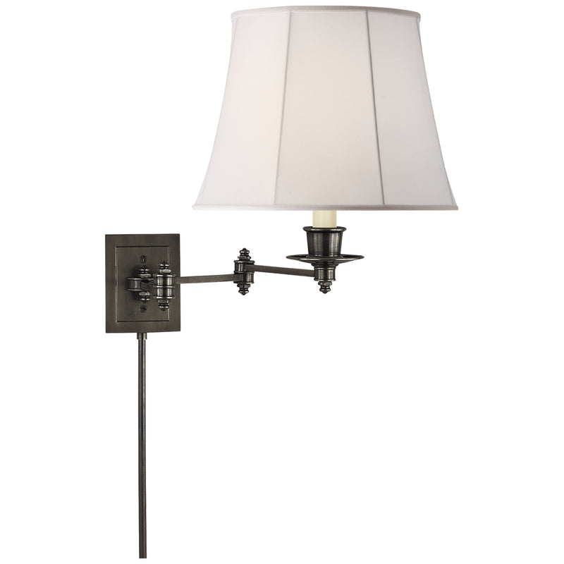 Visual Comfort Signature S 2000BZ-L One Light Swing Arm Wall Lamp, Bronze