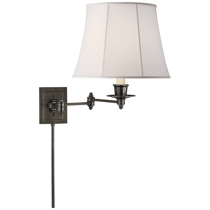 Visual Comfort Signature S 2000BZ-L One Light Swing Arm Wall Lamp, Bronze