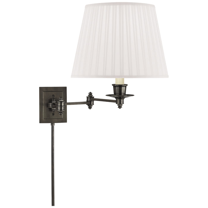 Visual Comfort Signature S 2000BZ-S One Light Swing Arm Wall Lamp, Bronze
