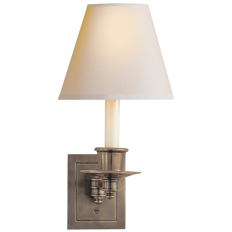 Visual Comfort Signature S 2005AN-NP One Light Wall Sconce, Antique Nickel