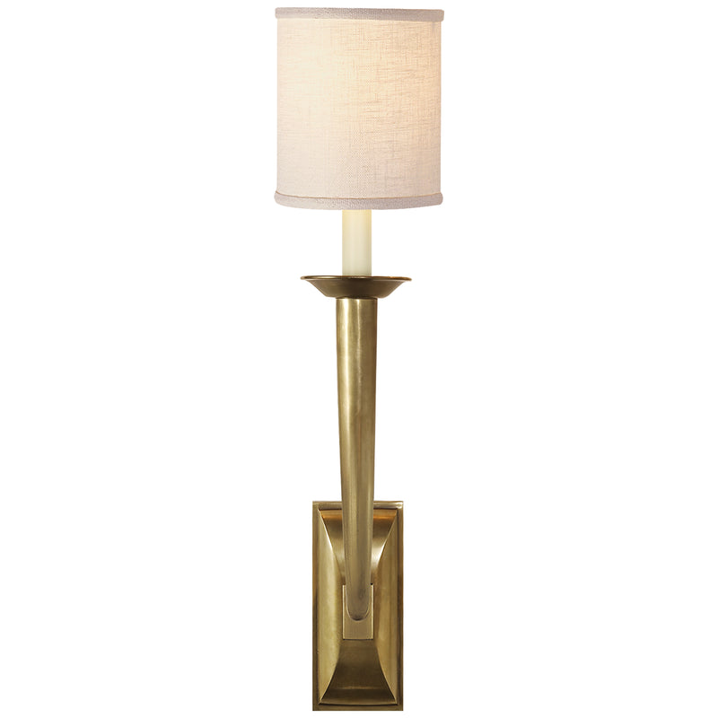Visual Comfort Signature S 2020HAB-L One Light Wall Sconce, Hand-Rubbed Antique Brass
