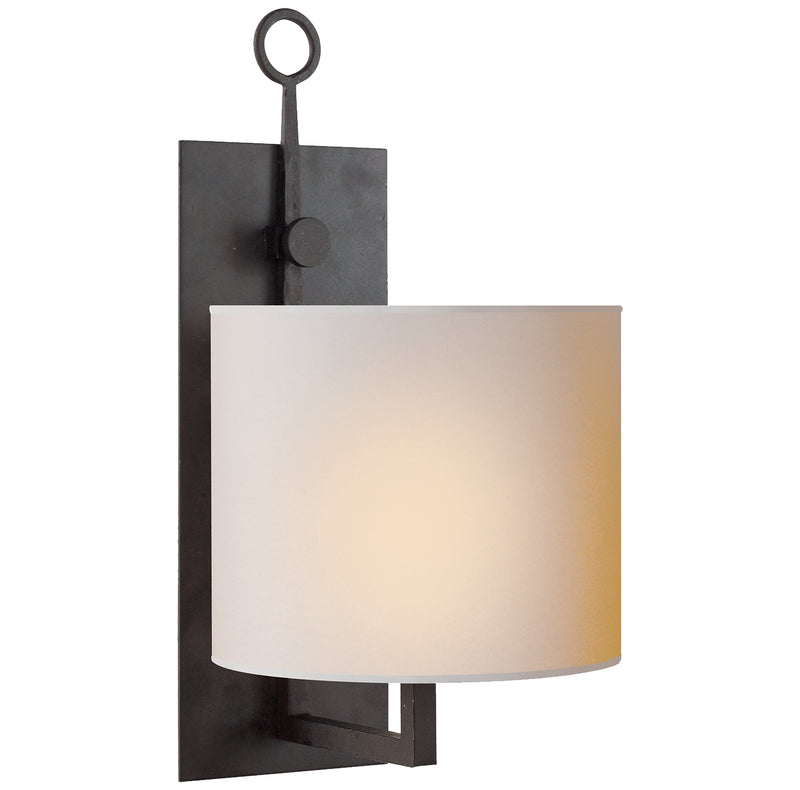 Visual Comfort Signature S 2030BR-NP One Light Wall Sconce, Blackened Rust