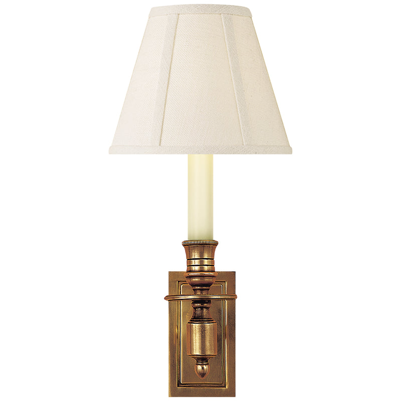 Visual Comfort Signature S 2210HAB-L One Light Wall Sconce, Hand-Rubbed Antique Brass