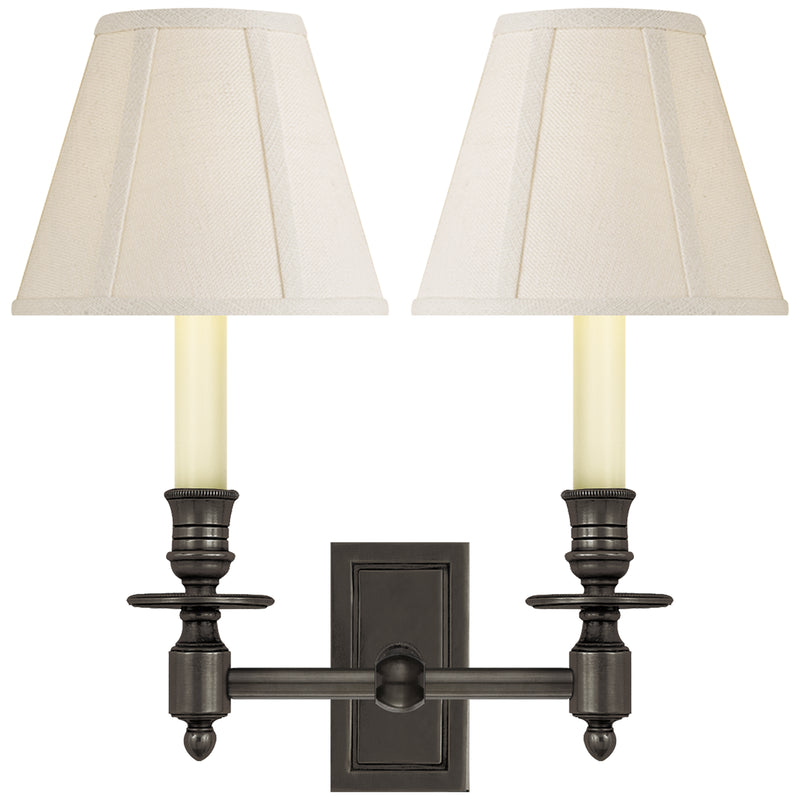 Visual Comfort Signature S 2212BZ-L Two Light Wall Sconce, Bronze