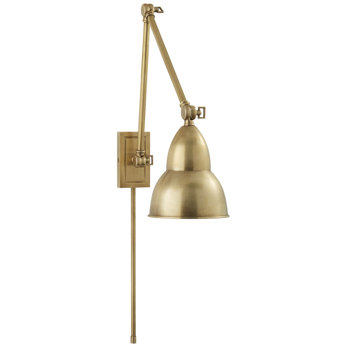Visual Comfort Signature S 2602HAB LED Wall Sconce, Hand-Rubbed Antique Brass