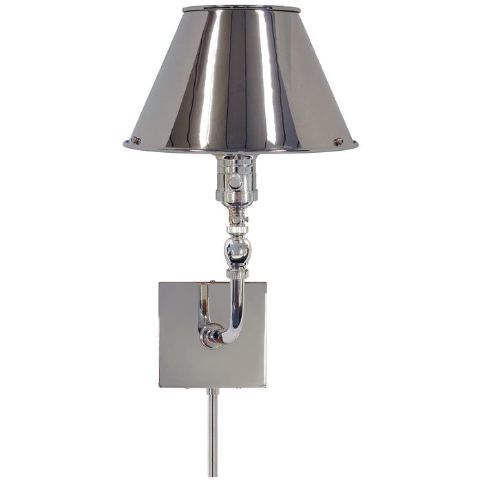 Visual Comfort Signature S 2650PN-PN One Light Wall Sconce, Polished Nickel