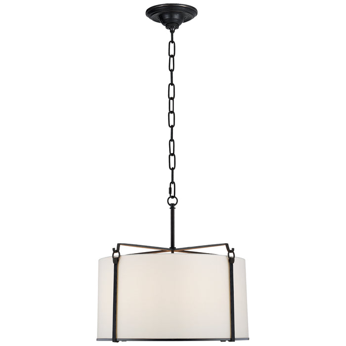 Visual Comfort Signature S 5030BR-NP Four Light Pendant, Blackened Rust