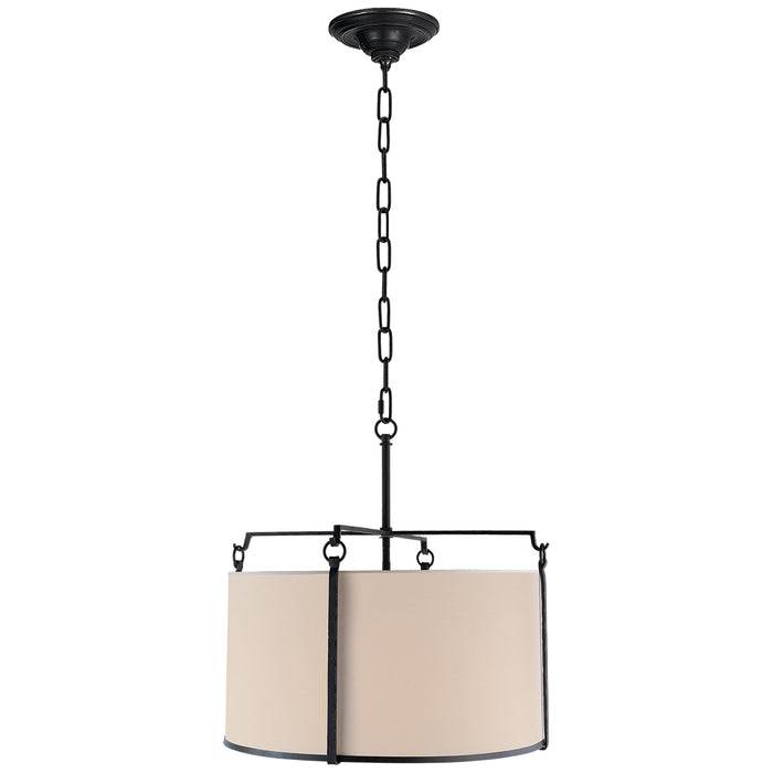 Visual Comfort Signature S 5030BR-NP Four Light Pendant, Blackened Rust