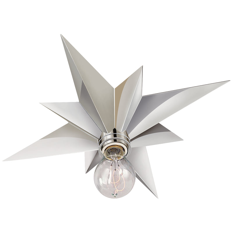 Visual Comfort Signature SC 4000PN One Light Flush Mount, Polished Nickel