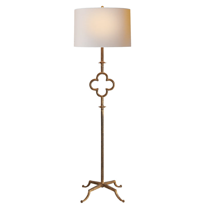 Visual Comfort Signature SK 1500GI-L Two Light Floor Lamp, Gilded Iron