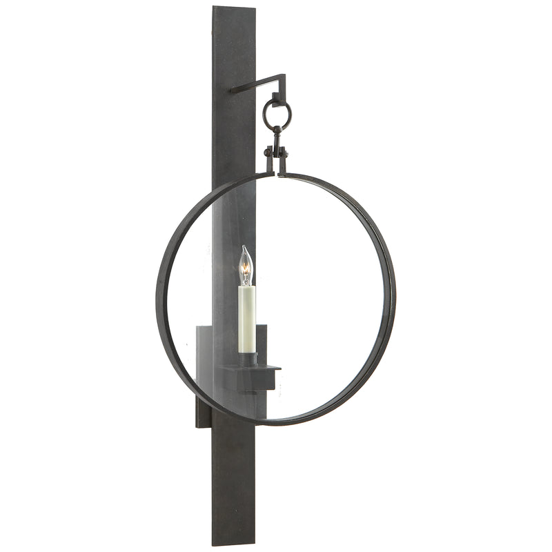 Visual Comfort Signature SK 2002AI One Light Wall Sconce, Aged Iron