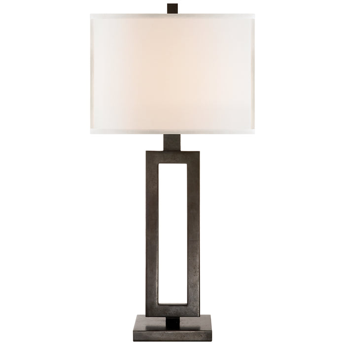 Visual Comfort Signature SK 3208AI-L One Light Table Lamp, Aged Iron