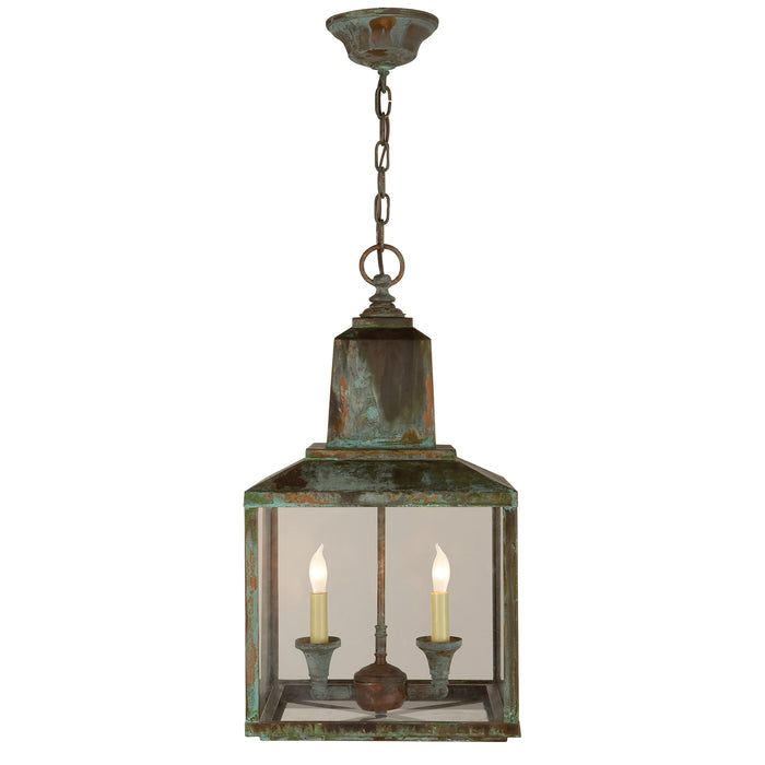 Visual Comfort Signature SK 5007VG Two Light Lantern, Verdigris