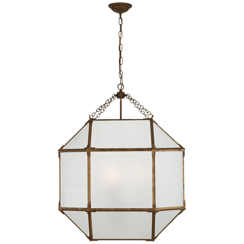 Visual Comfort Signature SK 5010GI-FG Three Light Lantern, Gilded Iron