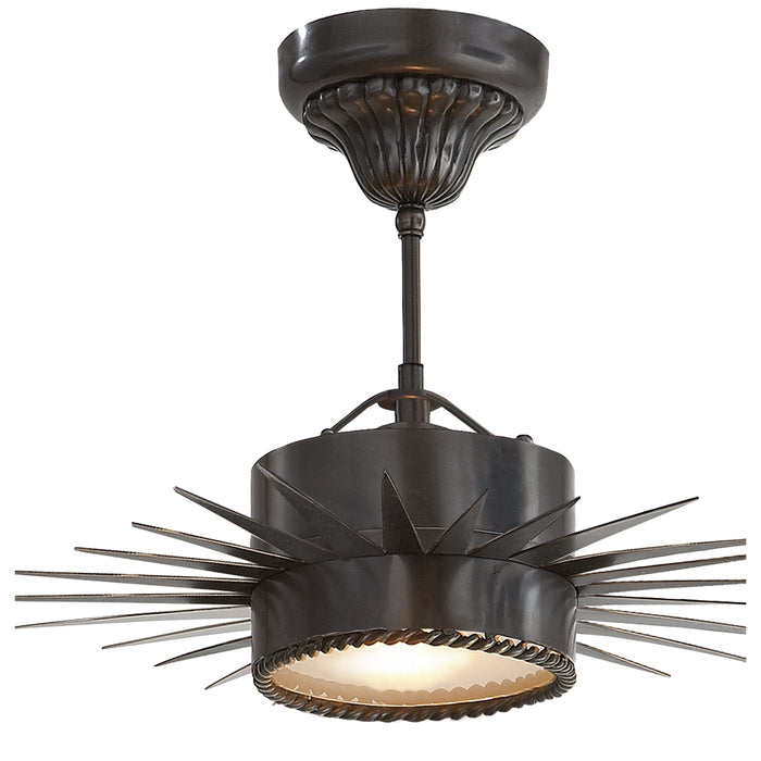 Visual Comfort Signature SK 5200BZ One Light Semi Flush Mount, Bronze