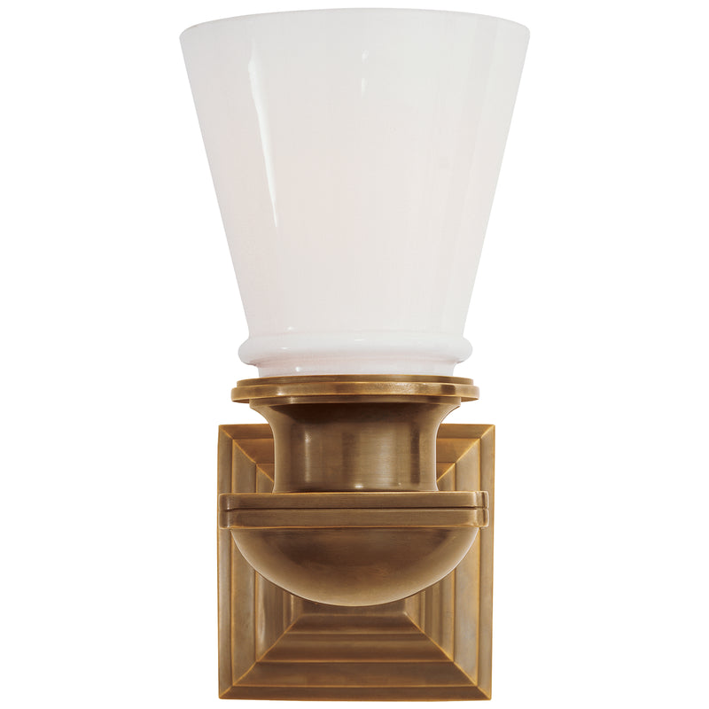 Visual Comfort Signature SL 2151HAB-WG One Light Wall Sconce, Hand-Rubbed Antique Brass