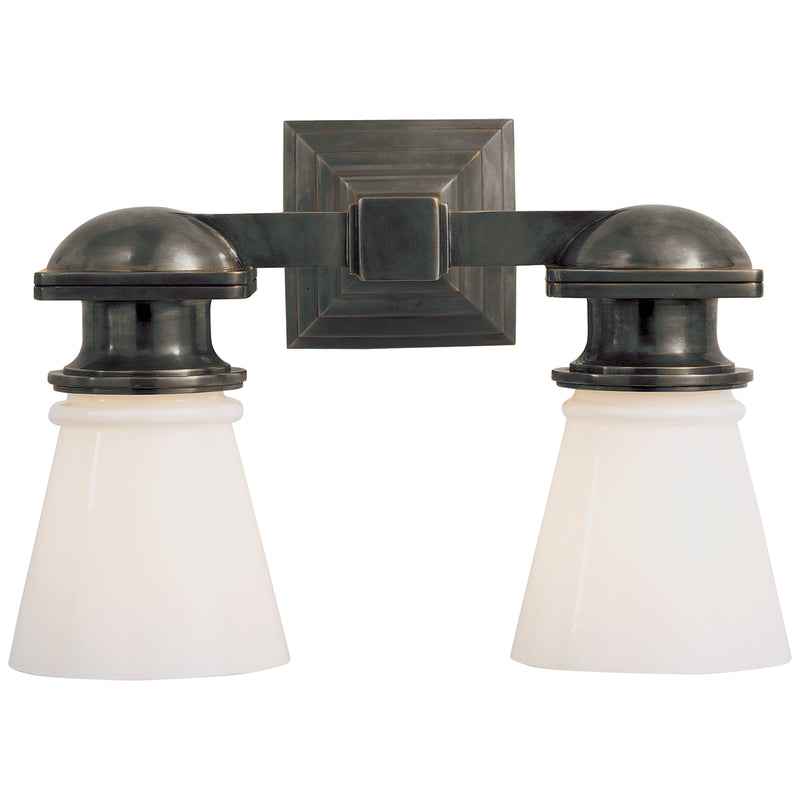 Visual Comfort Signature SL 2152BZ-WG Two Light Wall Sconce, Bronze