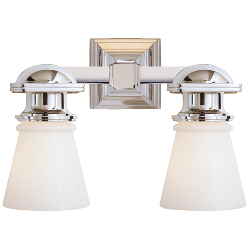 Visual Comfort Signature SL 2152PN-WG Two Light Wall Sconce, Polished Nickel